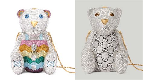 gucci stuffed bear|gucci teddy bear bag.